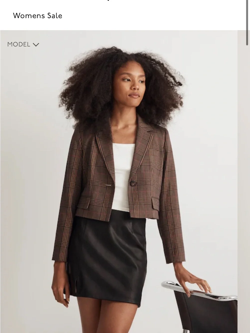 The Sutter Crop Blazer - Picture 1 of 5
